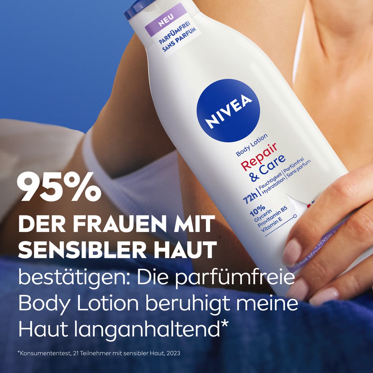 Produktbild NIVEA Body Lotion Repair & Care Parfümfrei 8 von 8