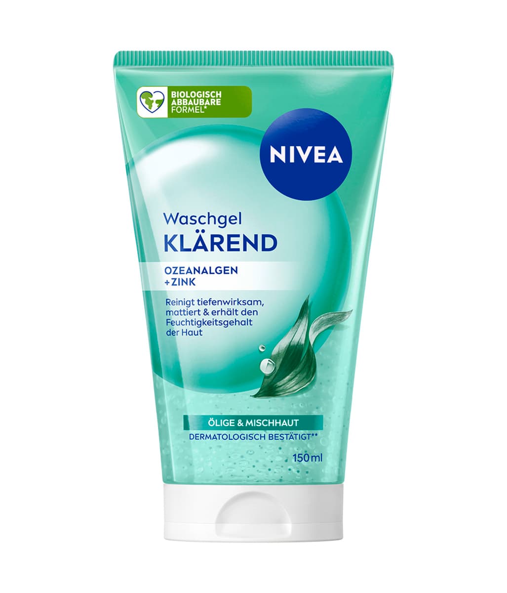 NIVEA Waschgel Klärend Ozeanalgen Zink ölige & Mischhaut