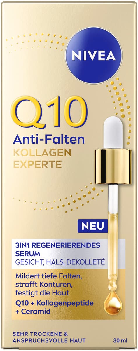 NIVEA Q10 Anti-Falten Kollagen Experte 3in1 regenerierendes Serum 30ml