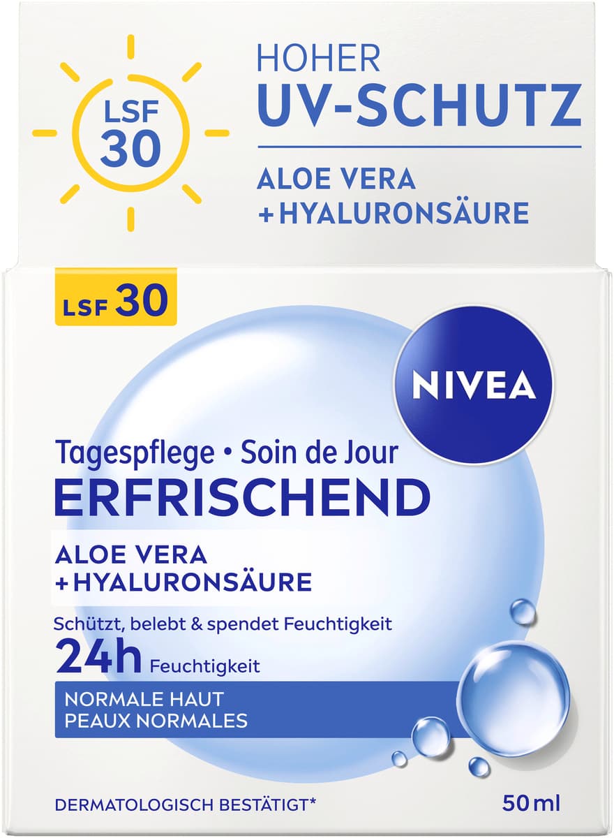 NIVEA Tagespflege erfrischend Aloe Vera Hyaluronsäure normale Haut 50ml