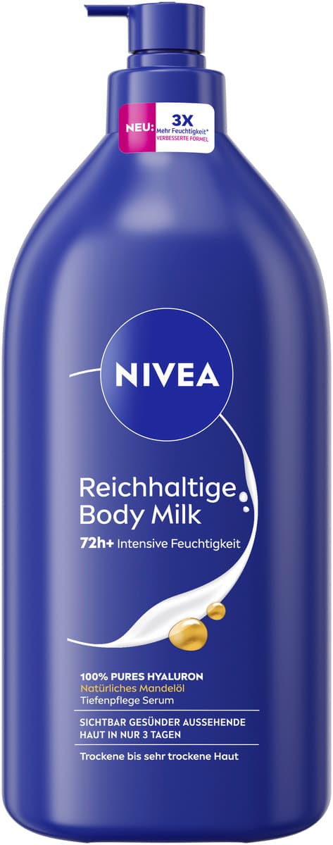 NIVEA Reichhaltige Body Milk Pumpspender