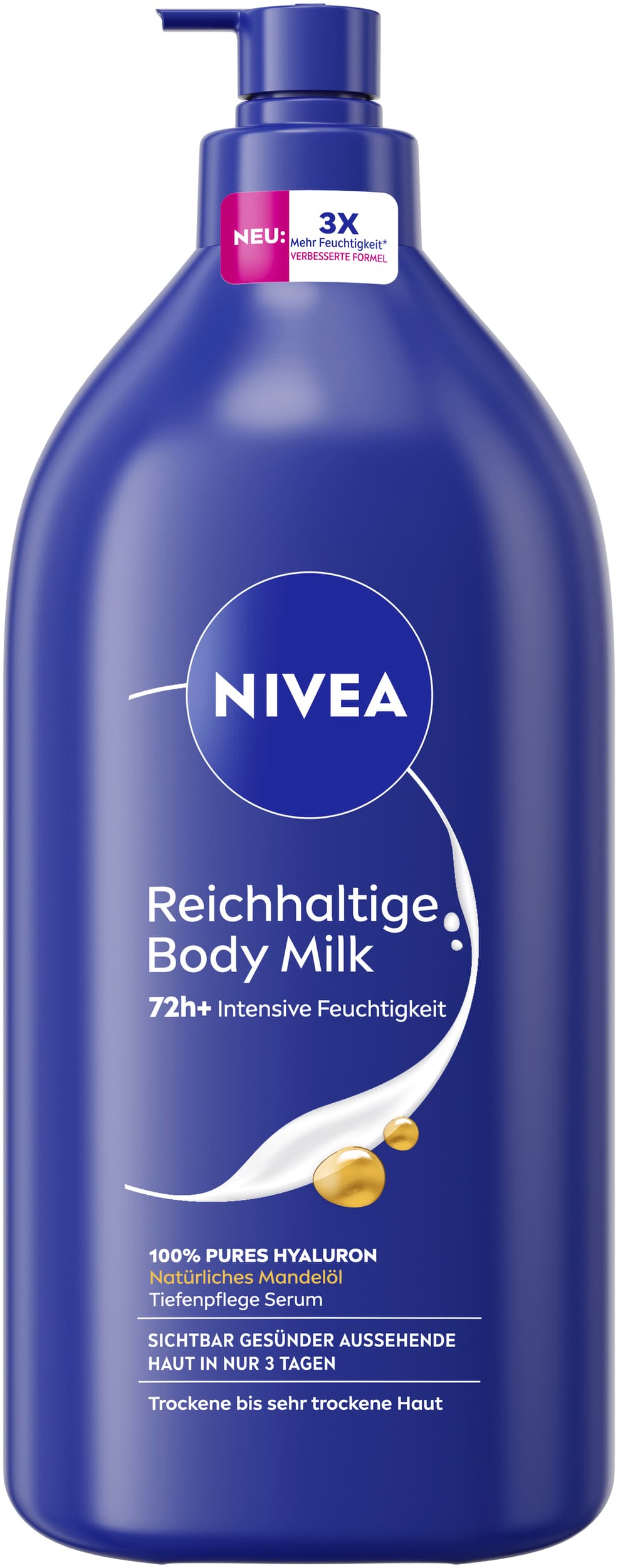 NIVEA Reichhaltige Body Milk Pumpspender