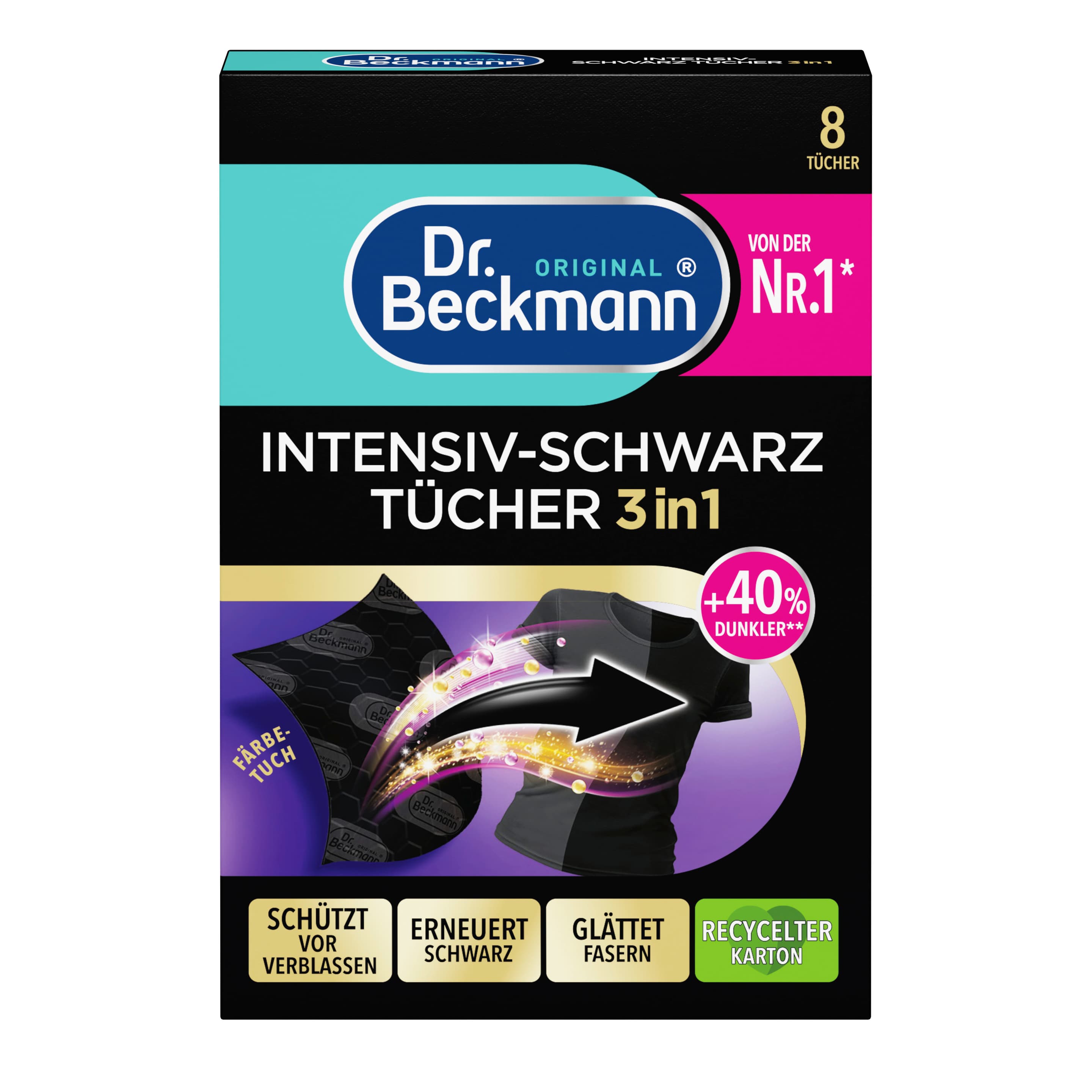 Dr. Beckmann Intensiv-Schwarz Tücher