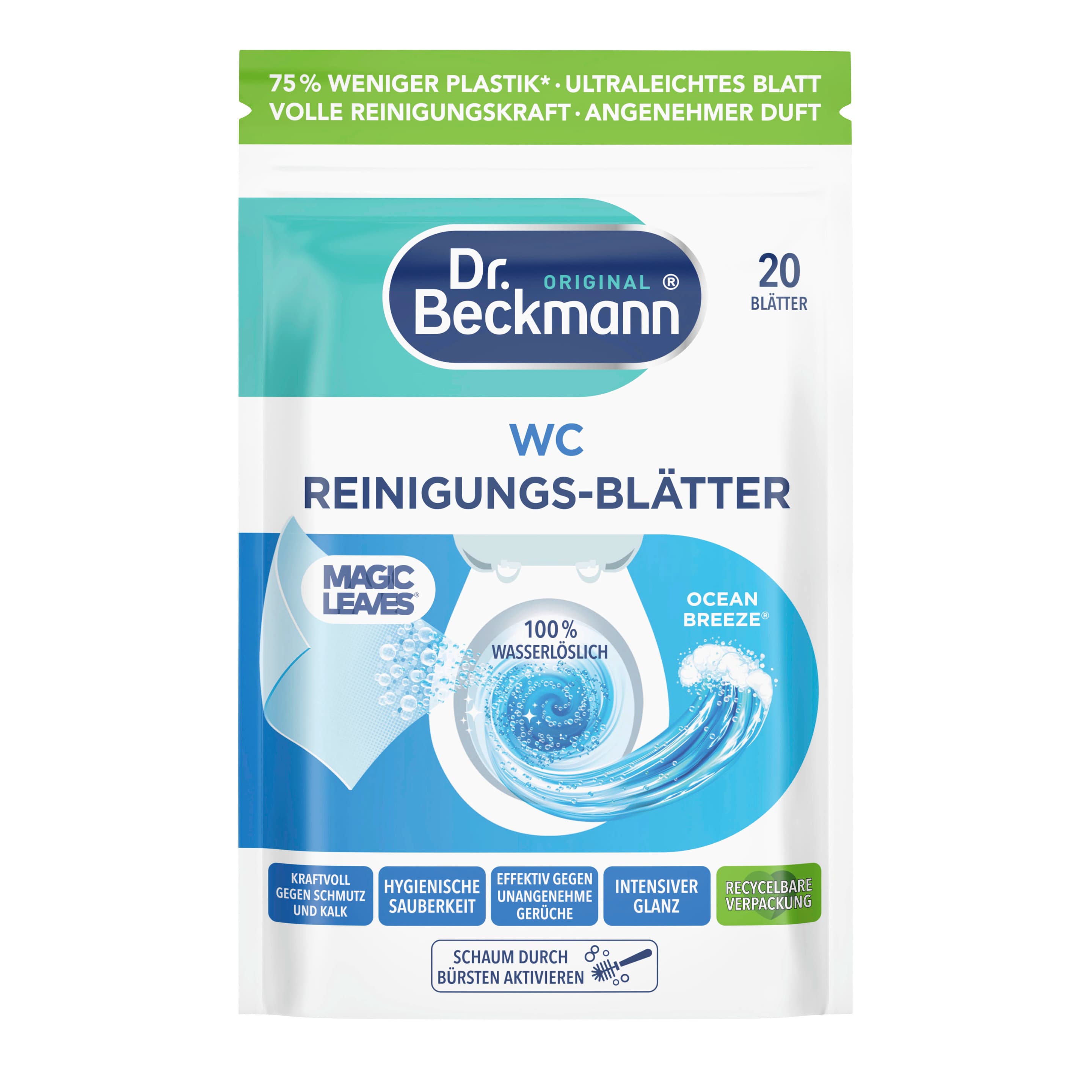 Dr. Beckmann WC Reinigungs-Blätter Ocean Breeze