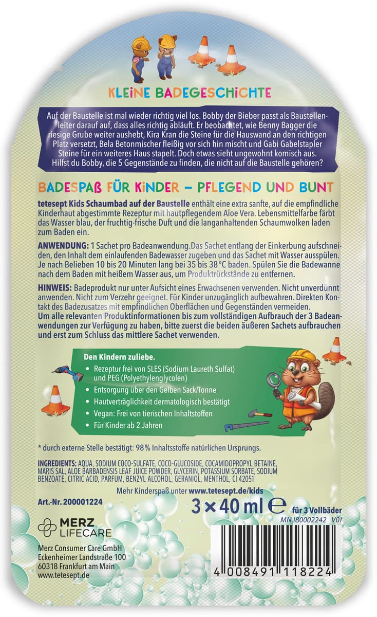 Produktbild tetesept Kids Badezuatz Baustelle  2 von 4