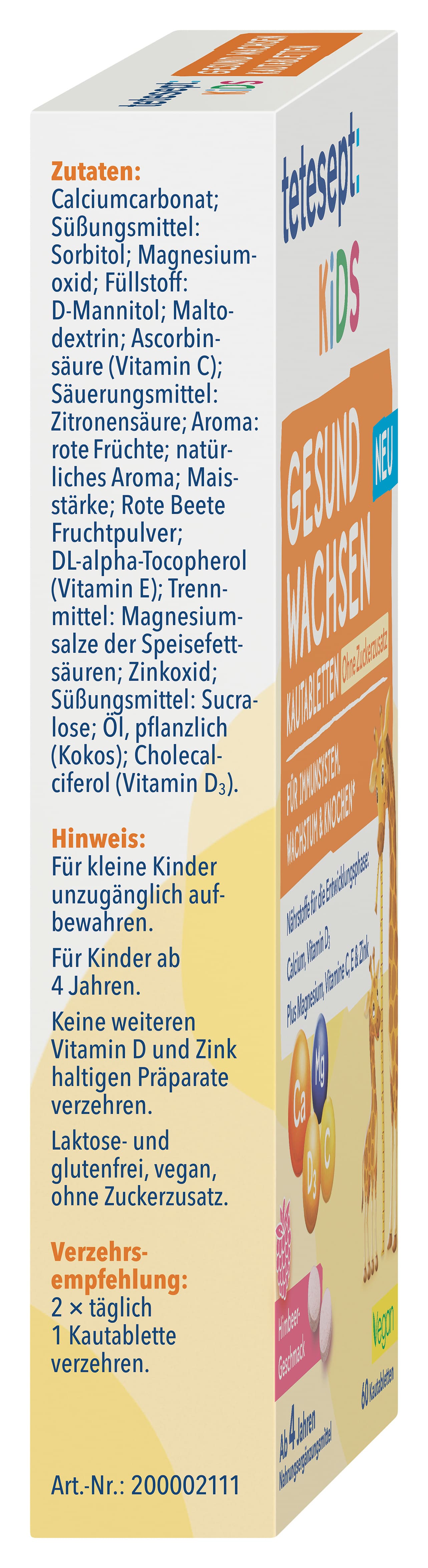 tetesept Kids Gesund Wachsen Kautabletten