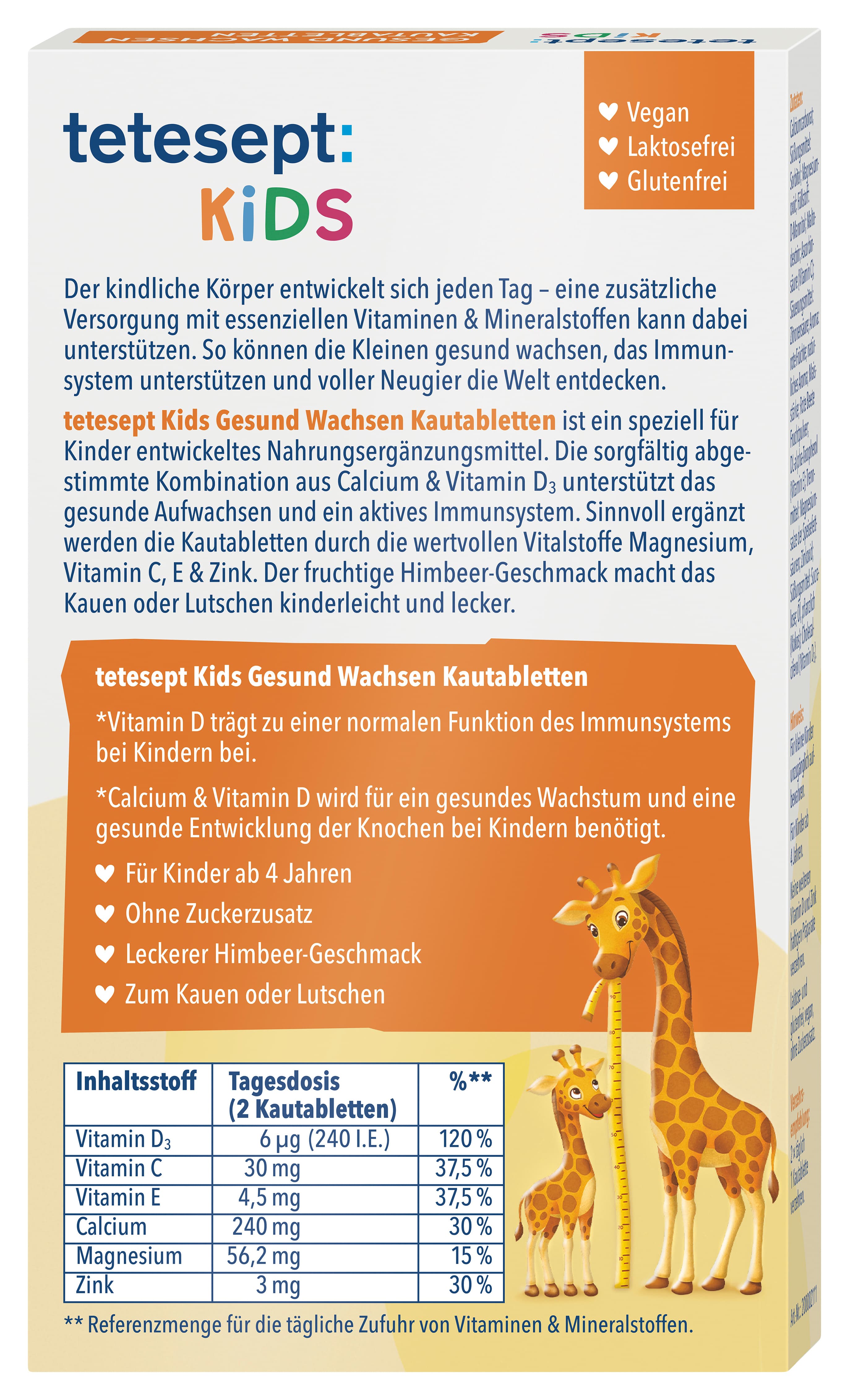 tetesept Kids Gesund Wachsen Kautabletten