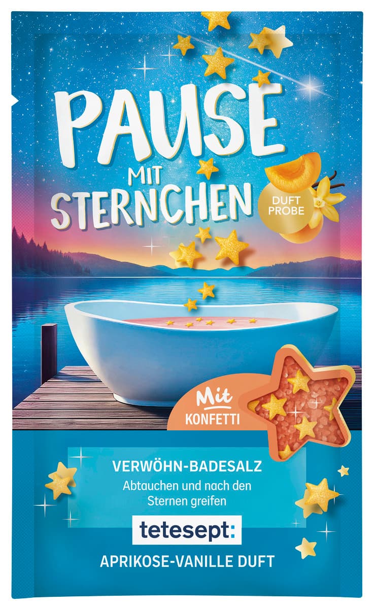 tetesept Badesalz Pause mit Sternchen
