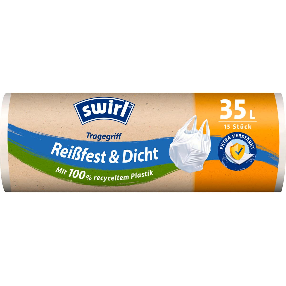 Swirl® Müllbeutel mit Tragegriff 35 L