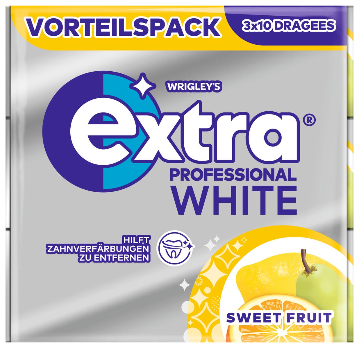 Wrigley's Extra® Professional Kaugummis White Sweet Fruit 