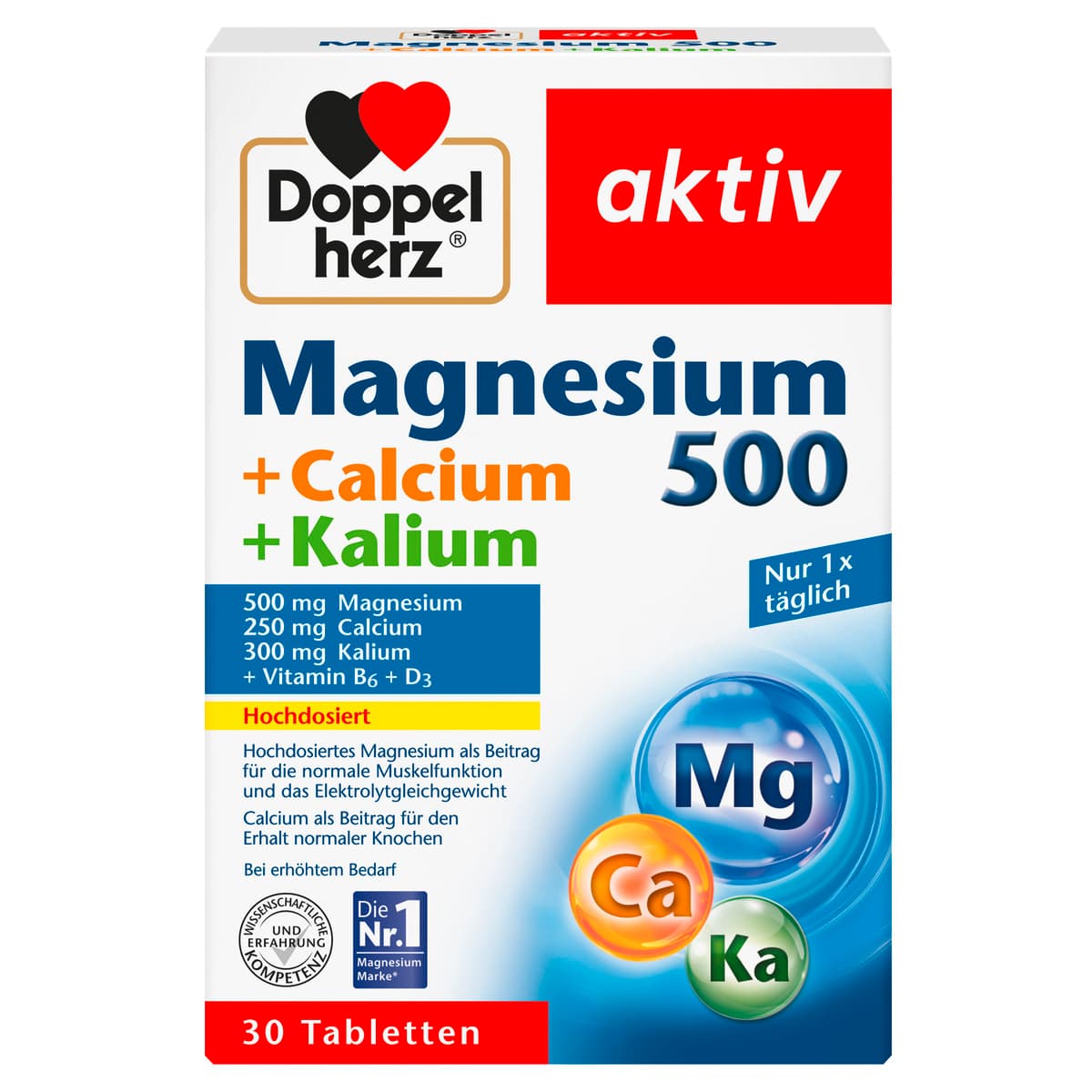 Doppelherz Magnesium 500 + Calcium + Kalium