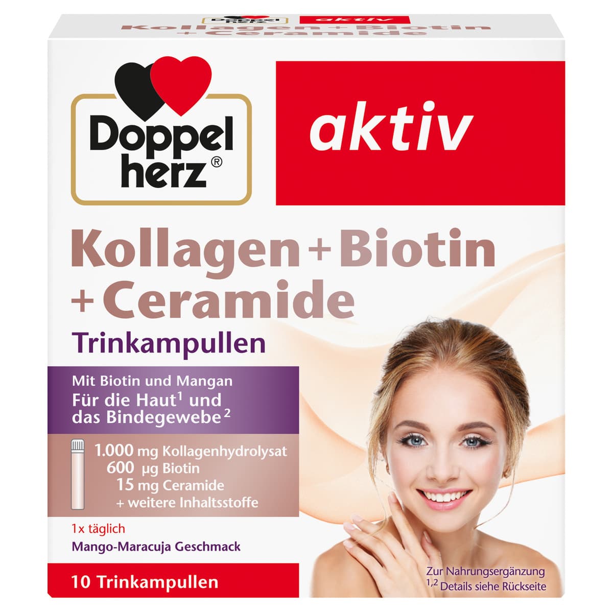 Doppelherz Kollagen + Biotin + Ceramide 10 Trinkampullen