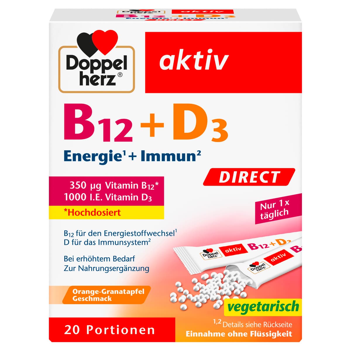 Doppelherz aktiv Vitamin B12 + B3 Direct