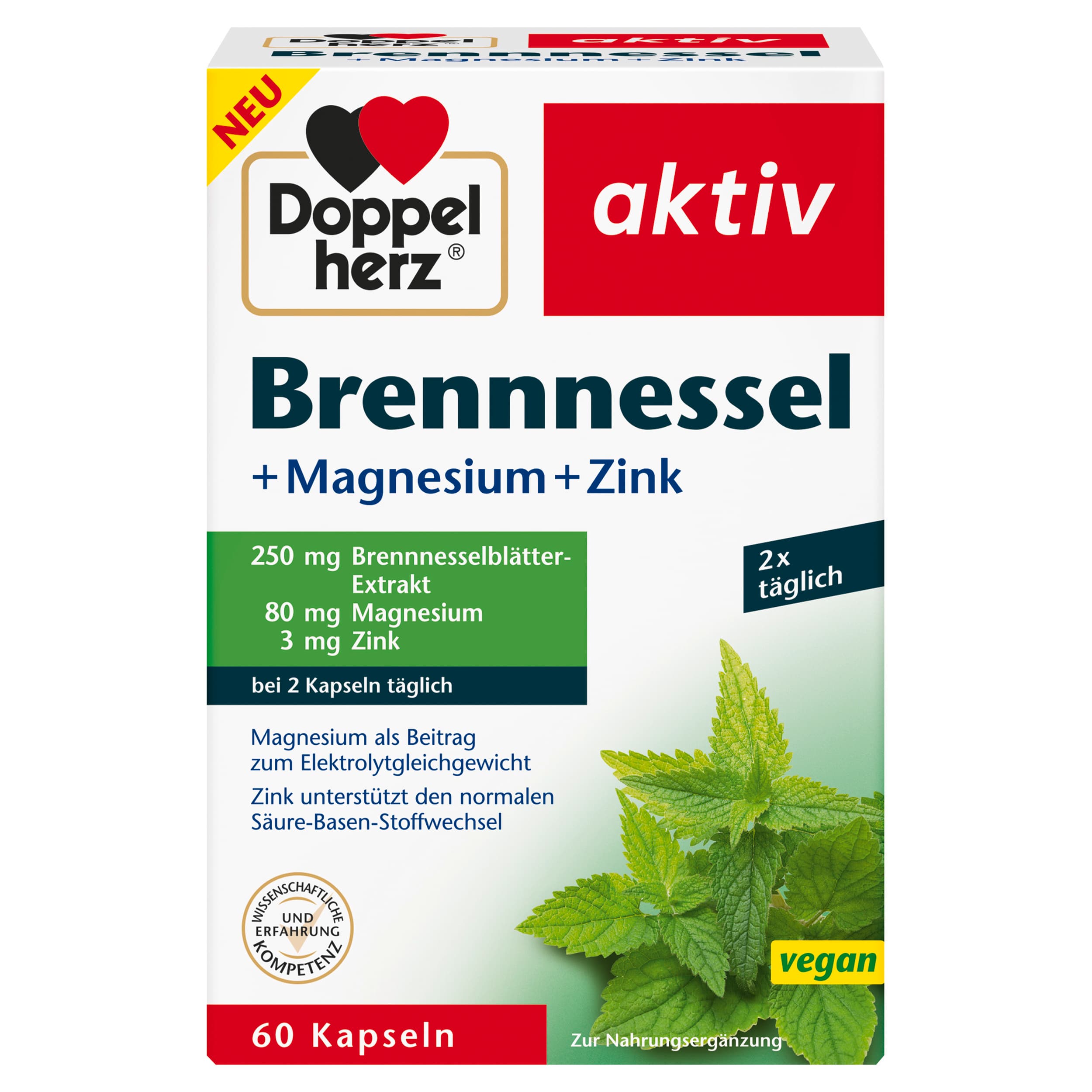 Doppelherz Brennnessel + Magnesium + Zink