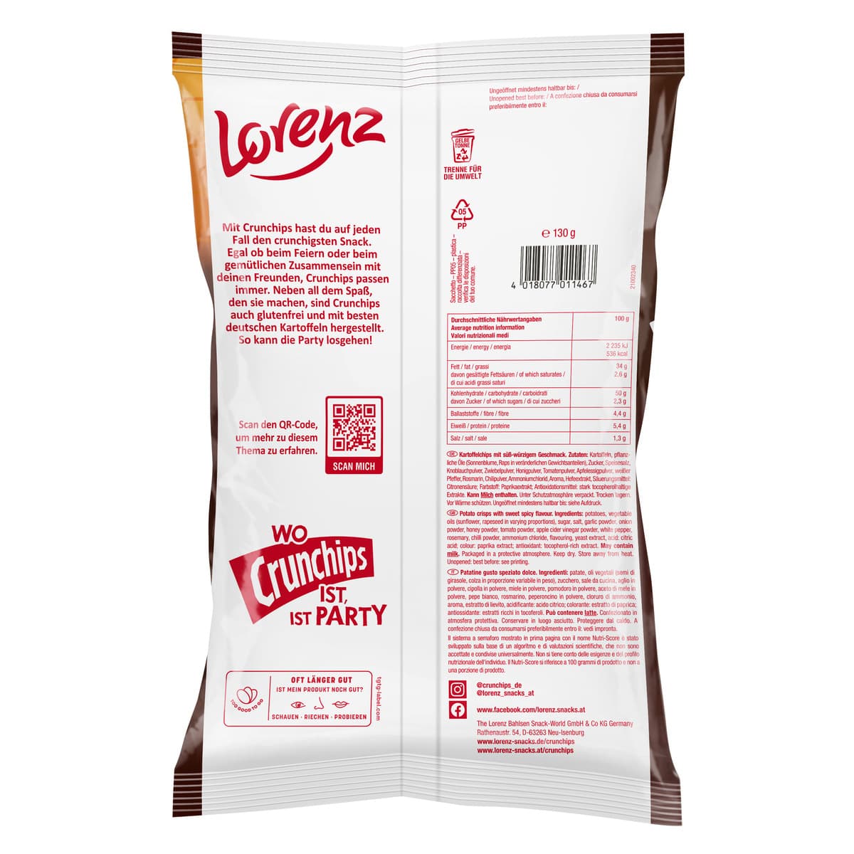 Produktbild Crunchips Limited Edition Honey-BBQ-Style 2 von 2