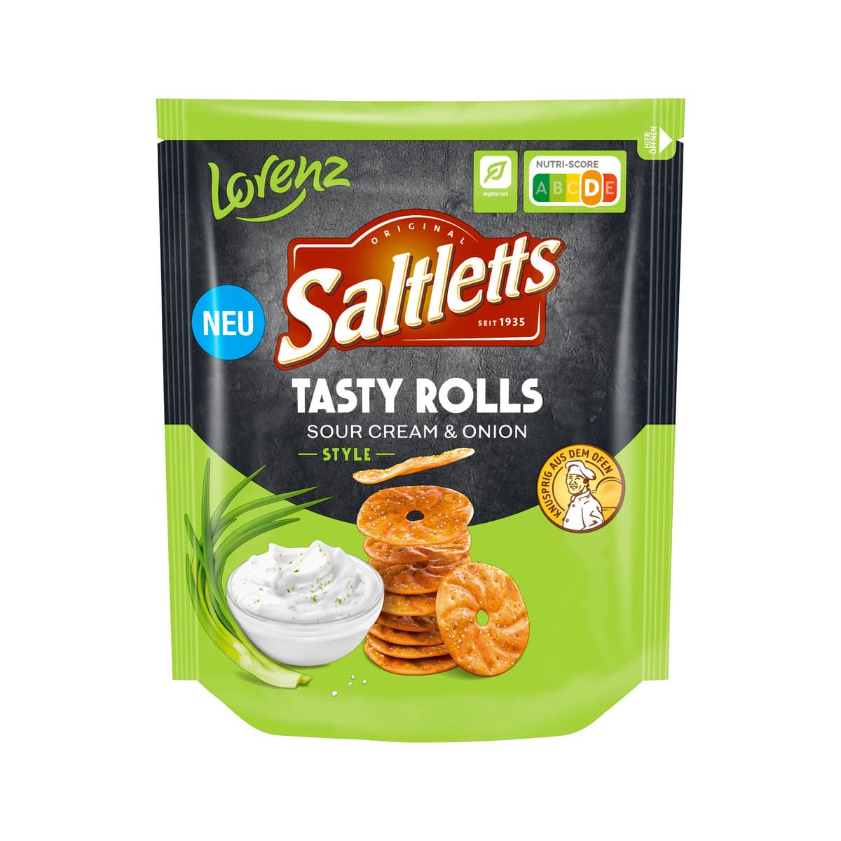 Saltletts Tasty Rolls Sour Cream & Onion Style