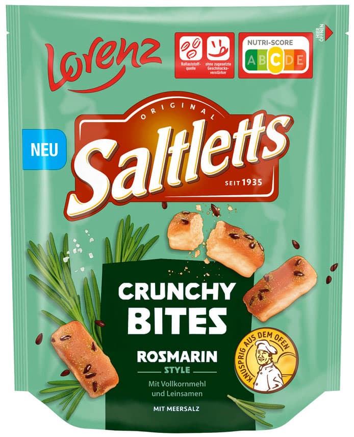 Saltletts Crunchy Bites Rosmarin Style 