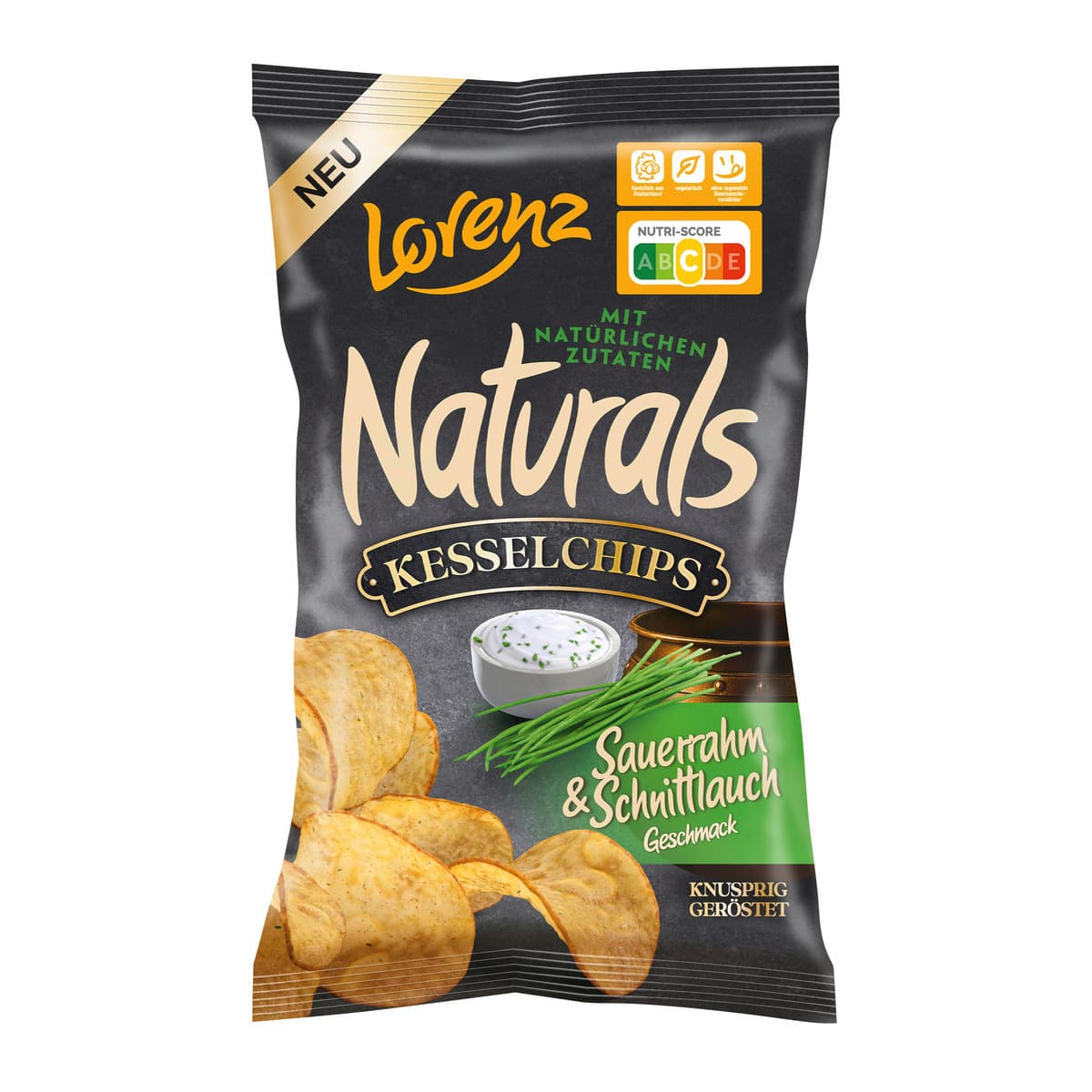 Naturals Kesselchips Sauerrahm & Schnittlauch Geschmack