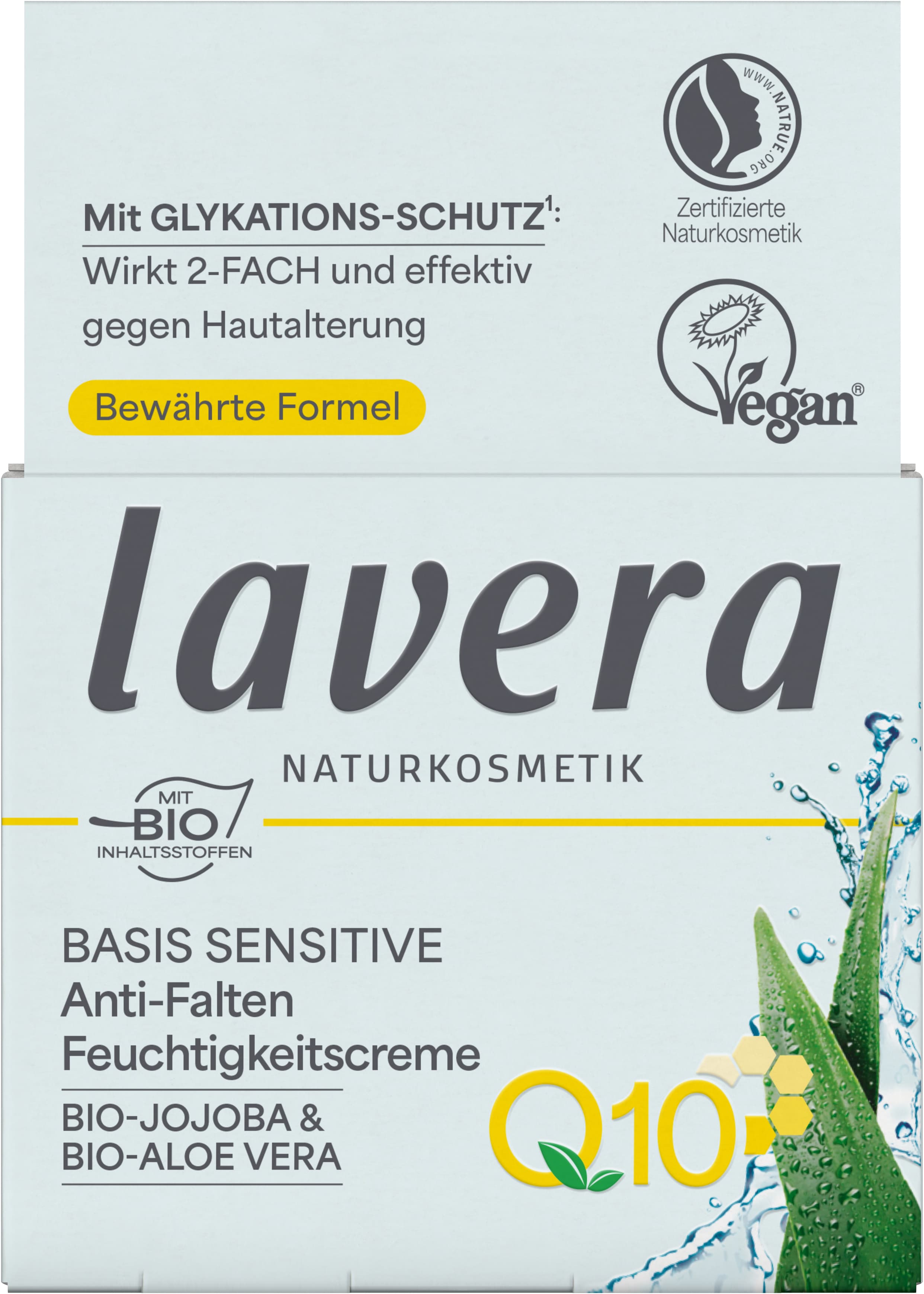 lavera BASIS SENSITIVE Anti-Falten Feuchtigkeitscreme Q10