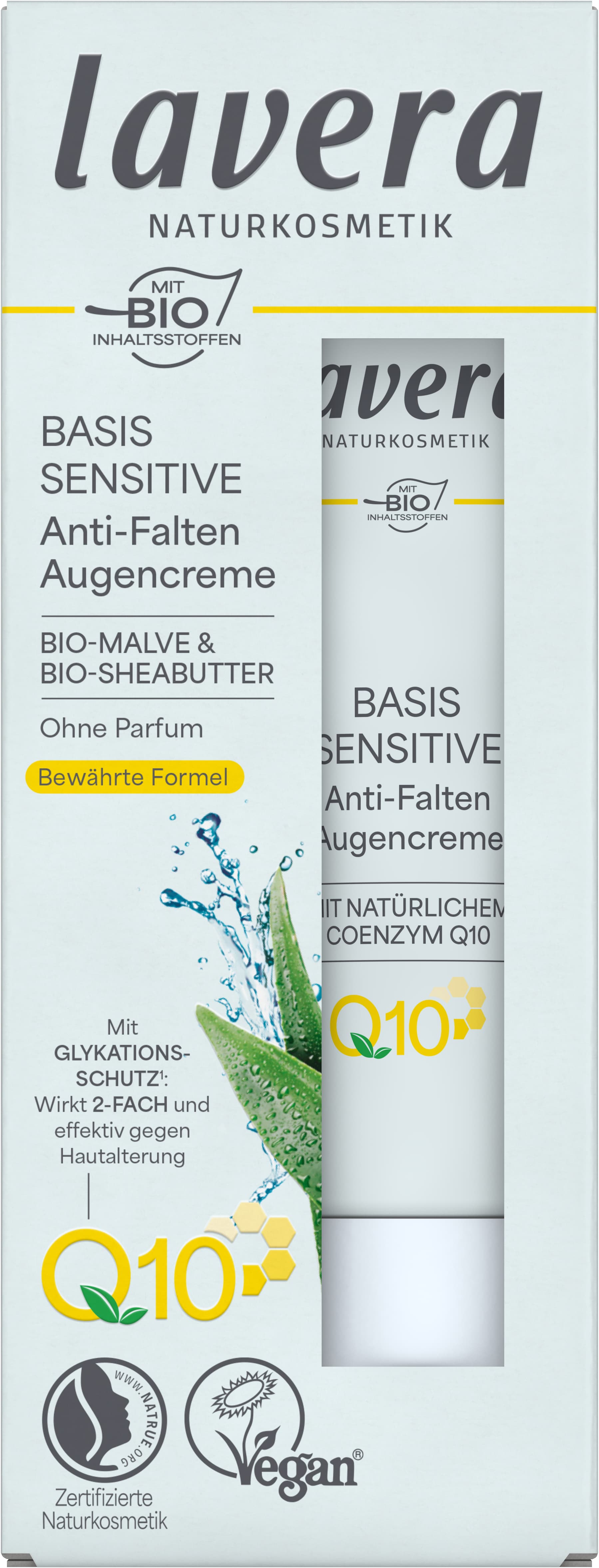 lavera BASIS SENSITIVE Anti-Falten Augencreme Q10