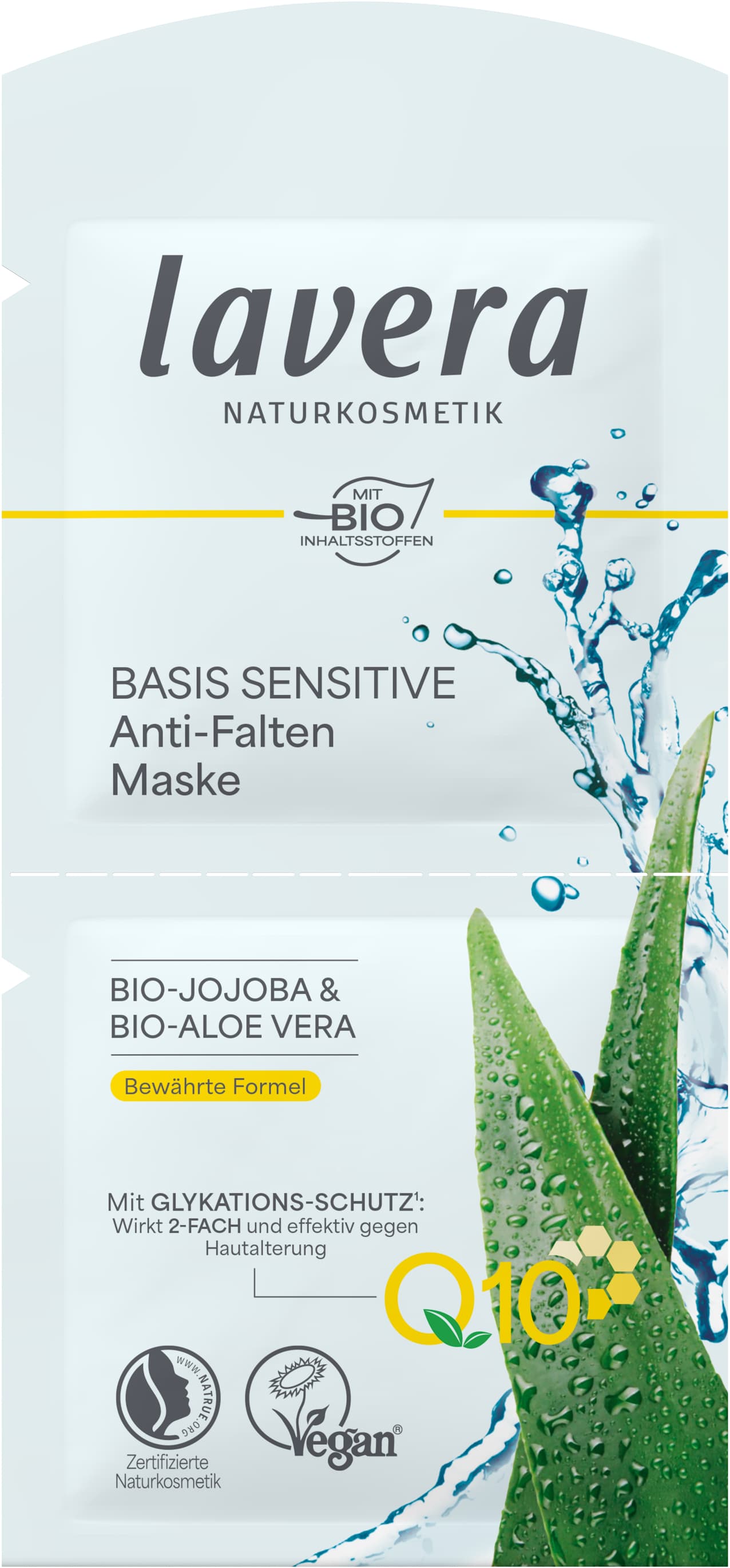 lavera BASIS SENSITIVE Anti-Falten Maske Q10