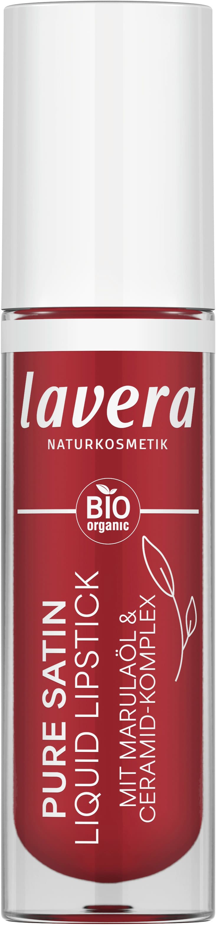 lavera Pure Satin Liquid Lipstick -Poppy Red 01-