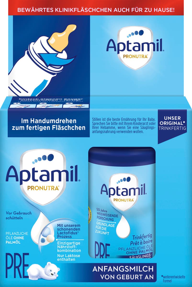 Aptamil Pronutra Anfangsmilch Pre 2x90ml trinkfertig