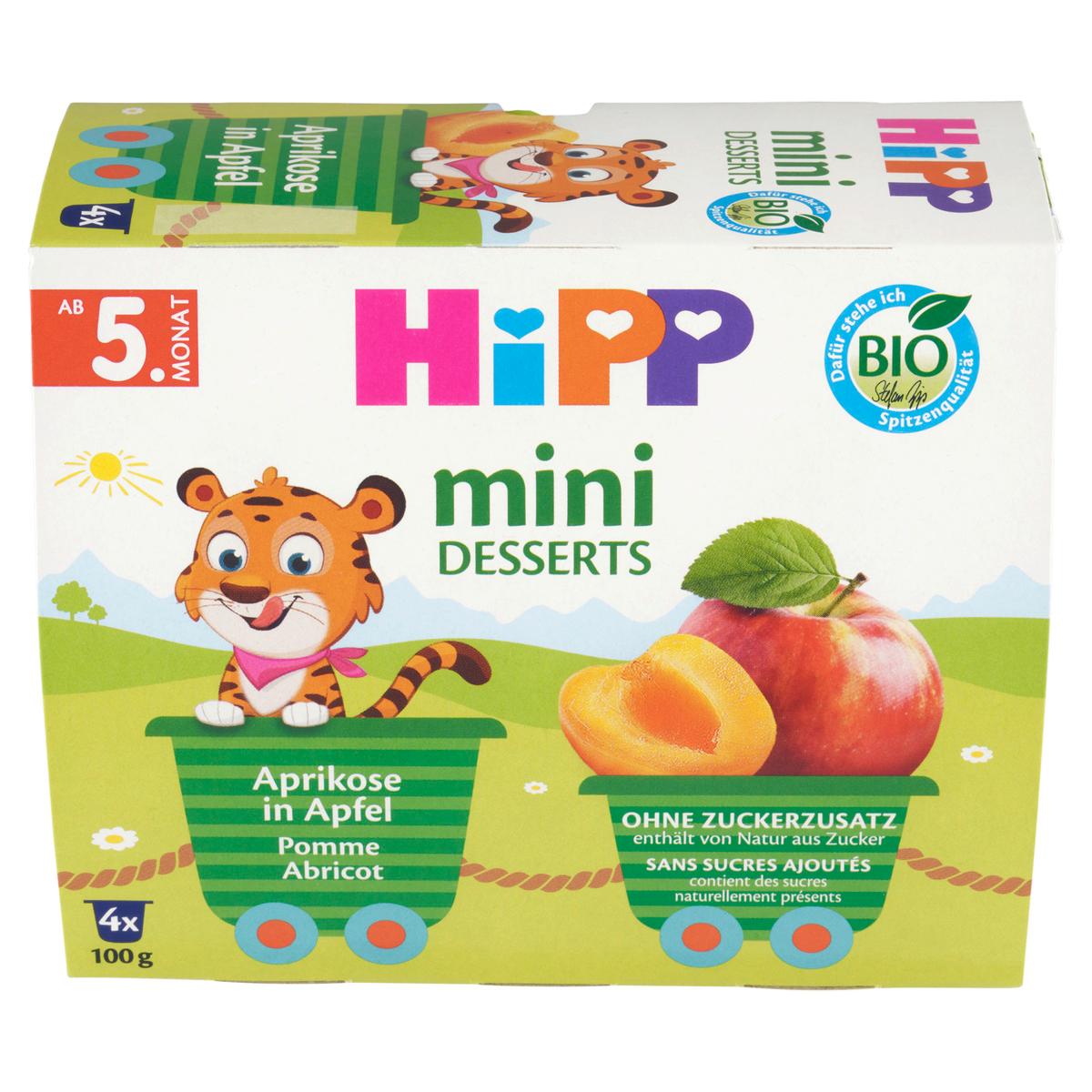 Produktbild HiPP Bio Mini Desserts im Becher Aprikose in Apfel 3 von 3