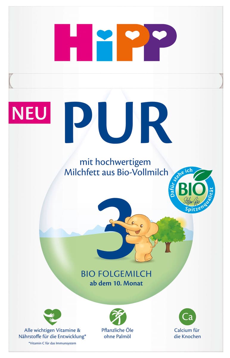 HiPP 3 PUR Folgemilch, ab 10. Monat