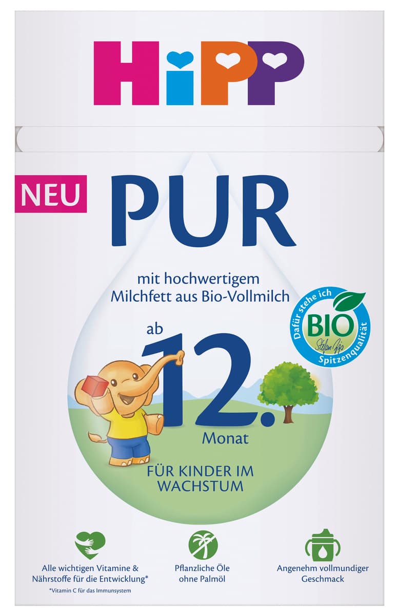 HiPP PUR Bio Kindermilch, ab 12. Monat