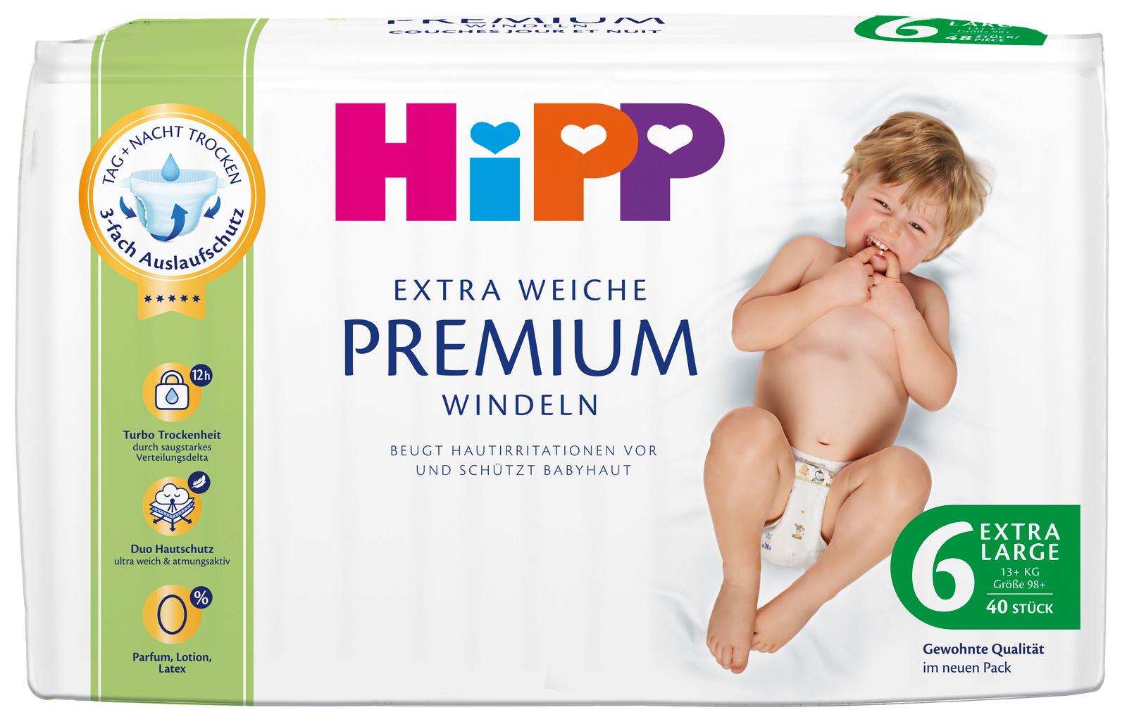 HiPP Extra Weiche Premium Windeln Extra Large 6