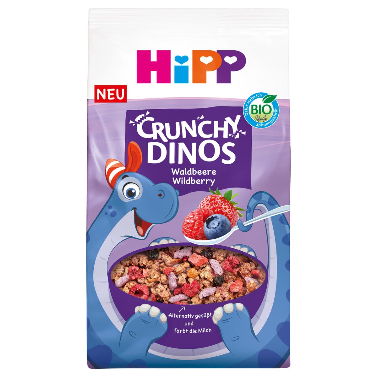 HiPP Bio Müsli Crunchy Dinos Waldbeere