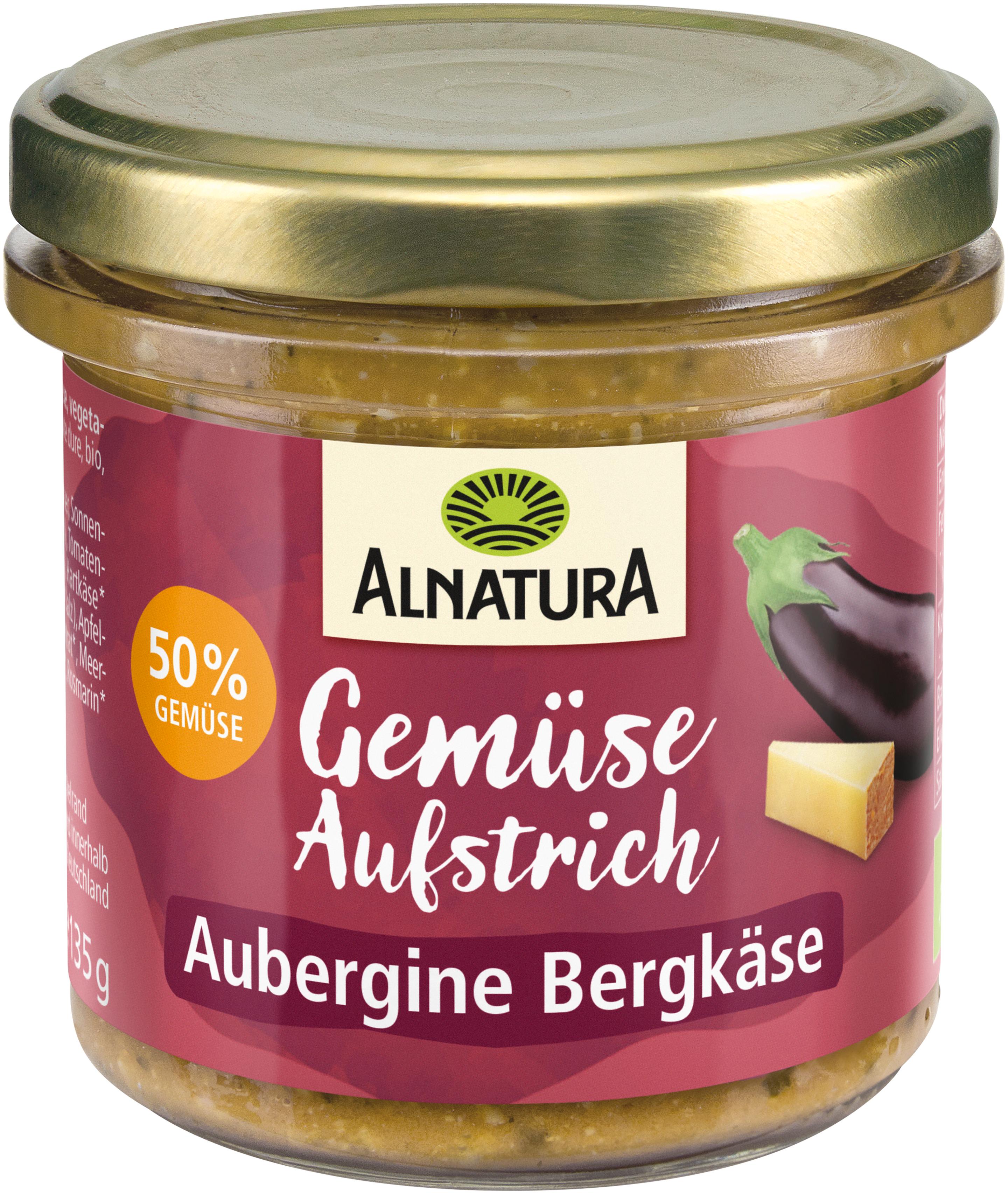 Alnatura Bio Gemüseaufstrich Aubergine Bergkäse
