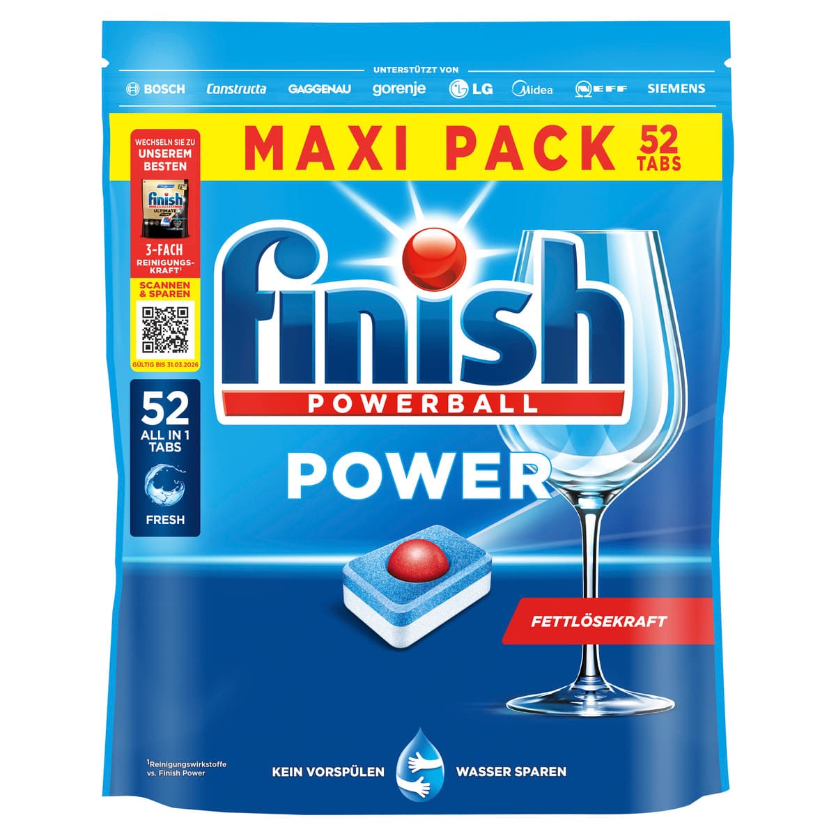 Finish Spülmaschinentabs Power Maxipack 