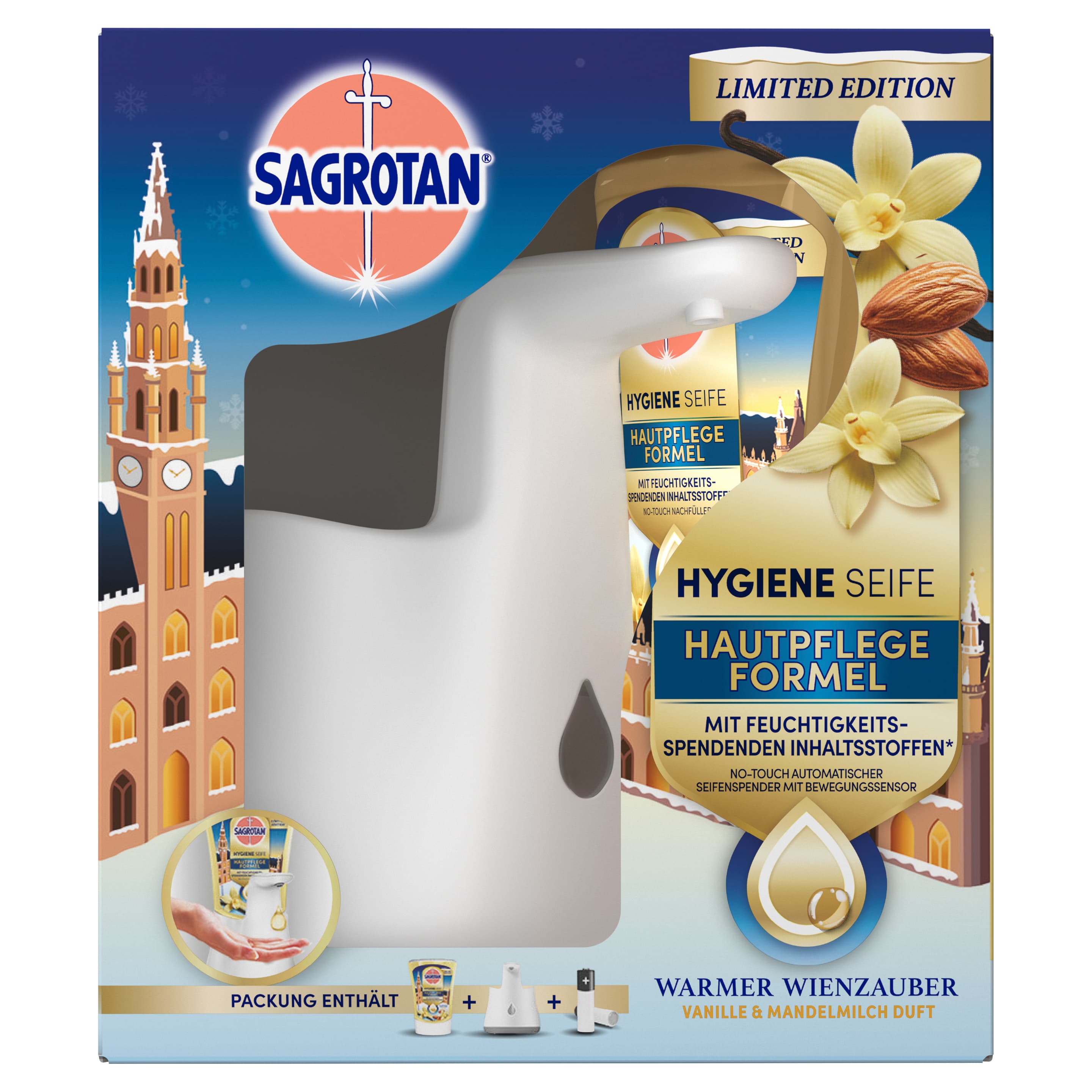 Sagrotan No-Touch Hygiene Seife Warmer Wienzauber Starter-Set