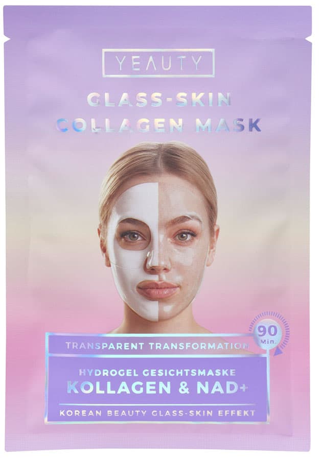 YEAUTY Hydrogel Gesichtsmaske Kollagen & NAD+ Glass Skin Effekt