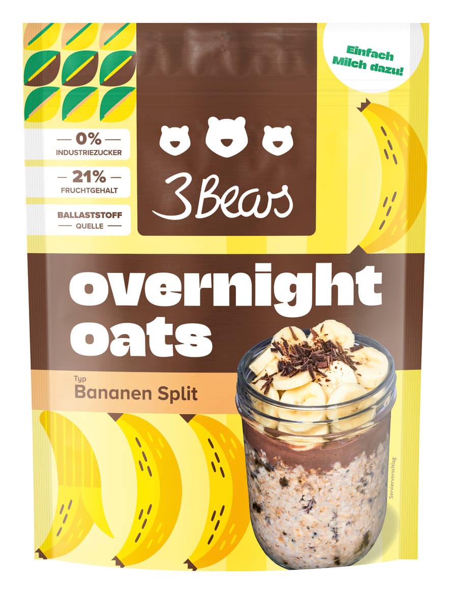 3Bears Overnight Oats Banana Split 