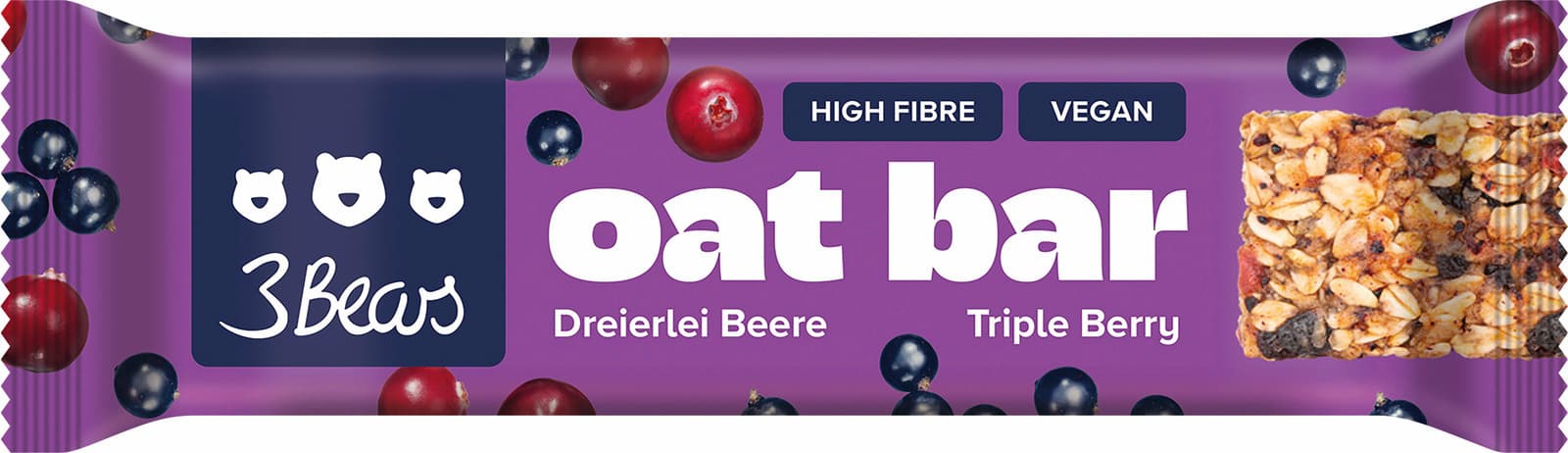 3Bears Oat Bar - Dreierlei Beere 