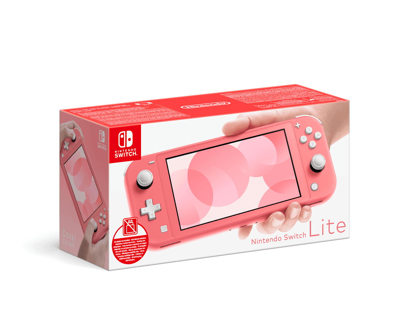 Nintendo Switch Lite (Koralle) – Ohne Netzteil