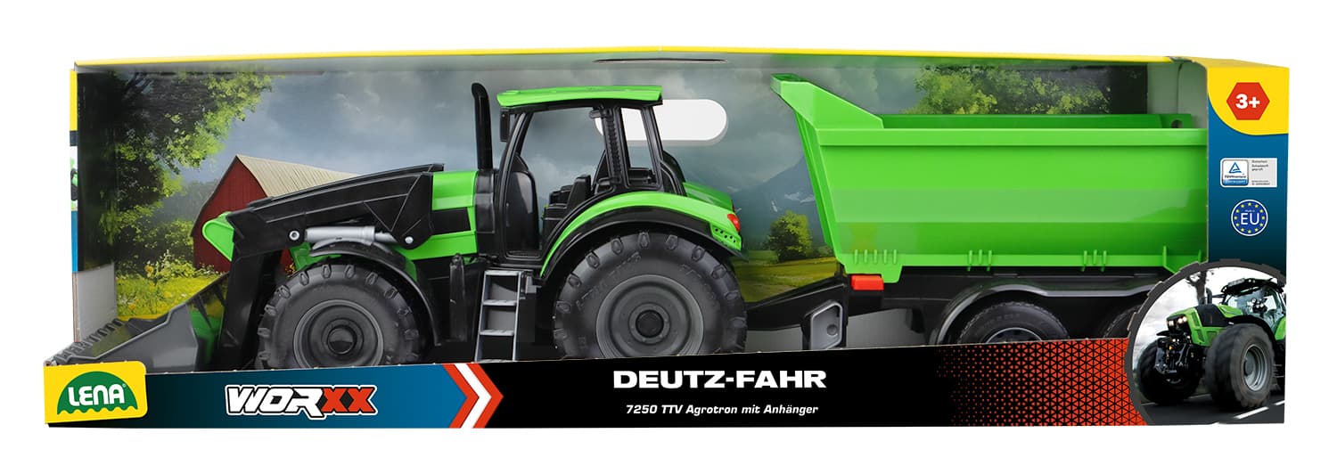Produktbild Lena - WORXX Traktor Deutz-Fahr Agrotron 7250 TTV mit Anhänger 4 von 7
