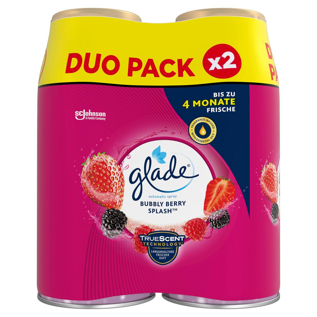 Glade Automatic Spray Nachfueller Bubbly Berry Splash Doppelpack
