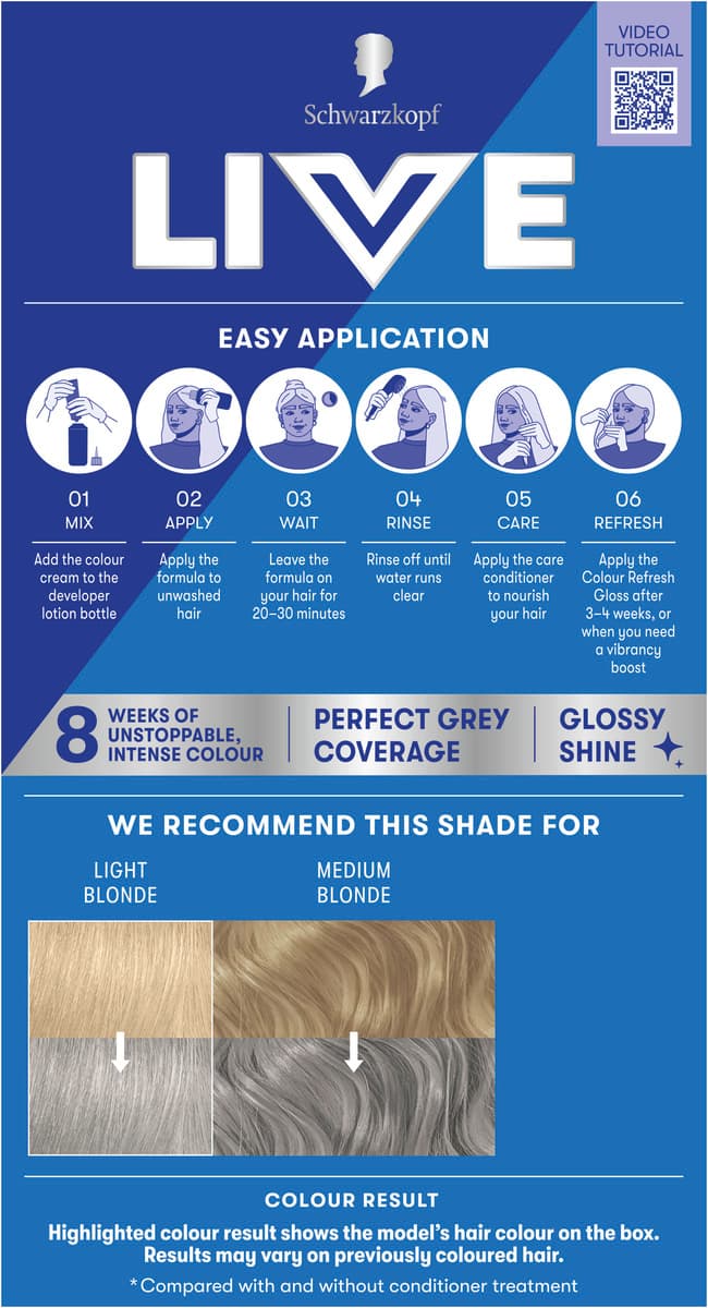 Schwarzkopf LIVE Intense Colour U71 Metallic Silver online bestellen ...