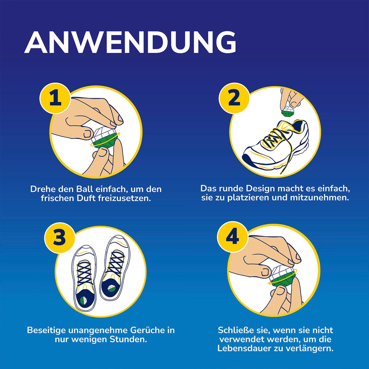 Produktbild Dr. Scholl's Schuh Deo Bälle 4 von 9