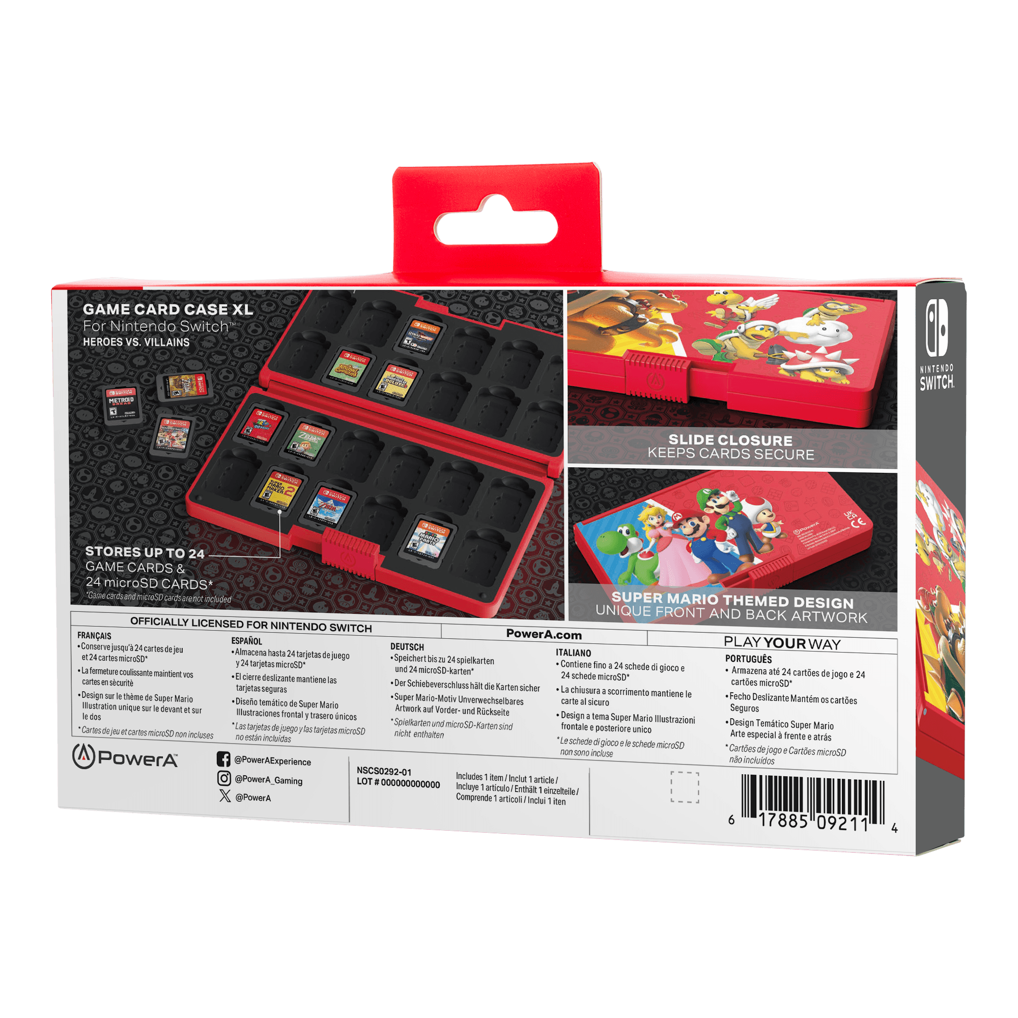PowerA Game Card tárolódoboz XL Nintendo Switch konzolra - Heroes