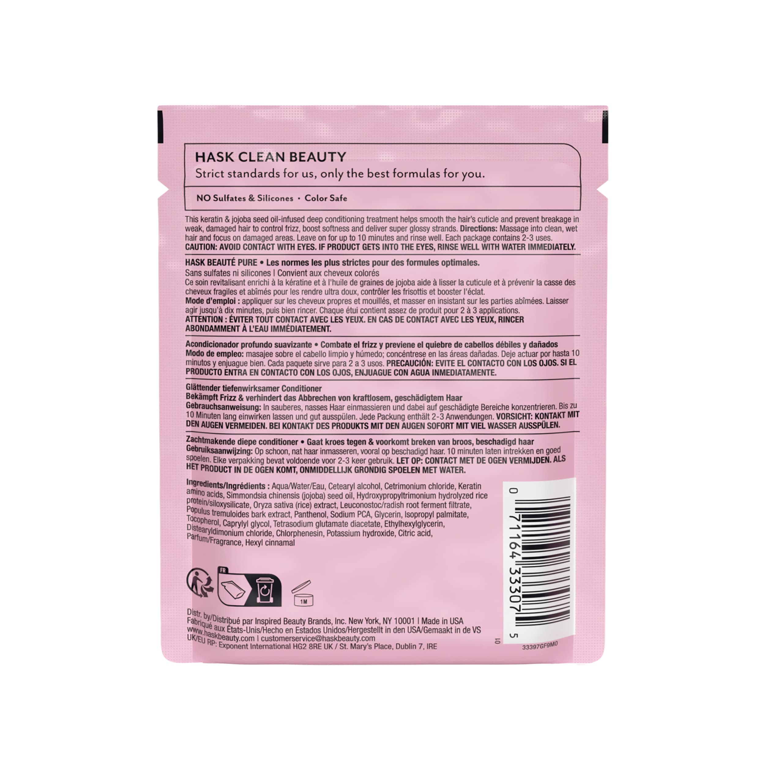 Produktbild HASK Spülung Keratin Oil Sachet 2 von 2