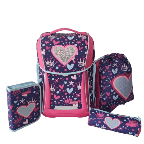 School Buddy WAVE Schulranzen-Set 4-tlg. Heart