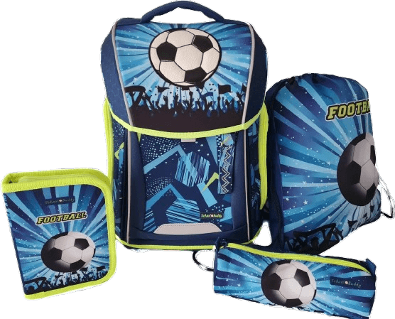 School Buddy WAVE Schulranzen-Set 4-tlg. Football