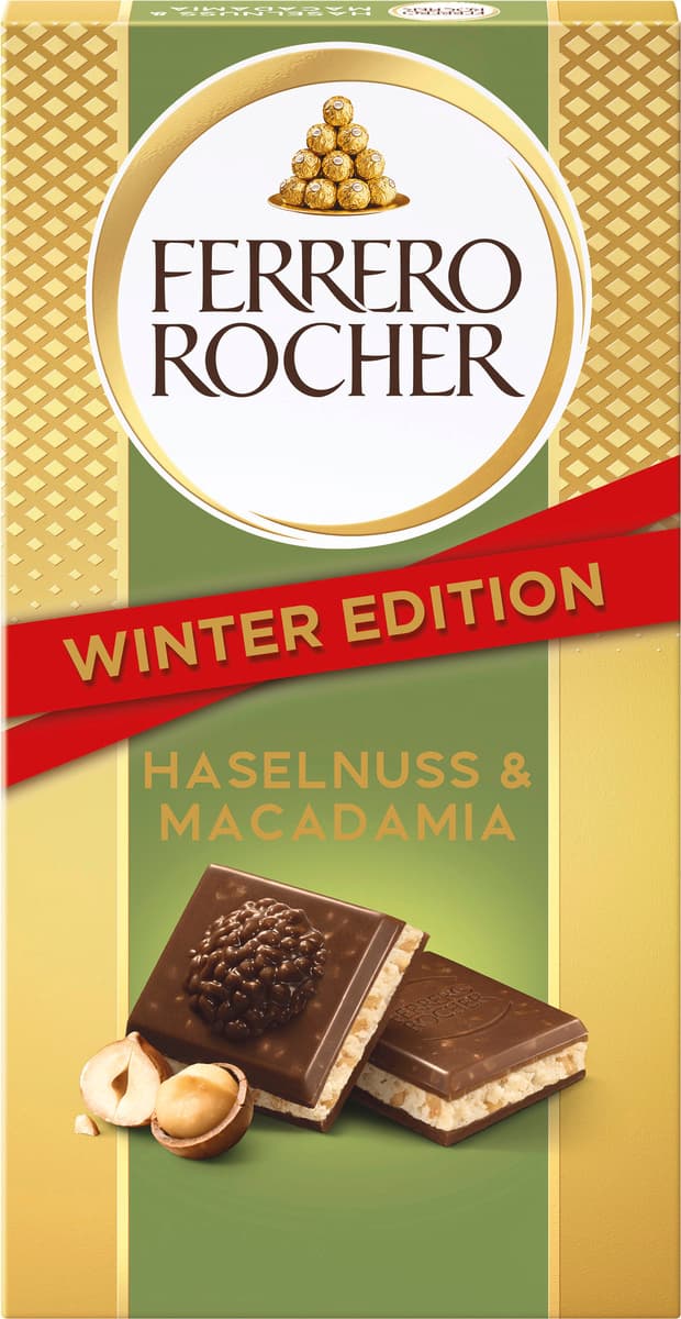 Ferrero Rocher Tafel Haselnuss & Macadamia 