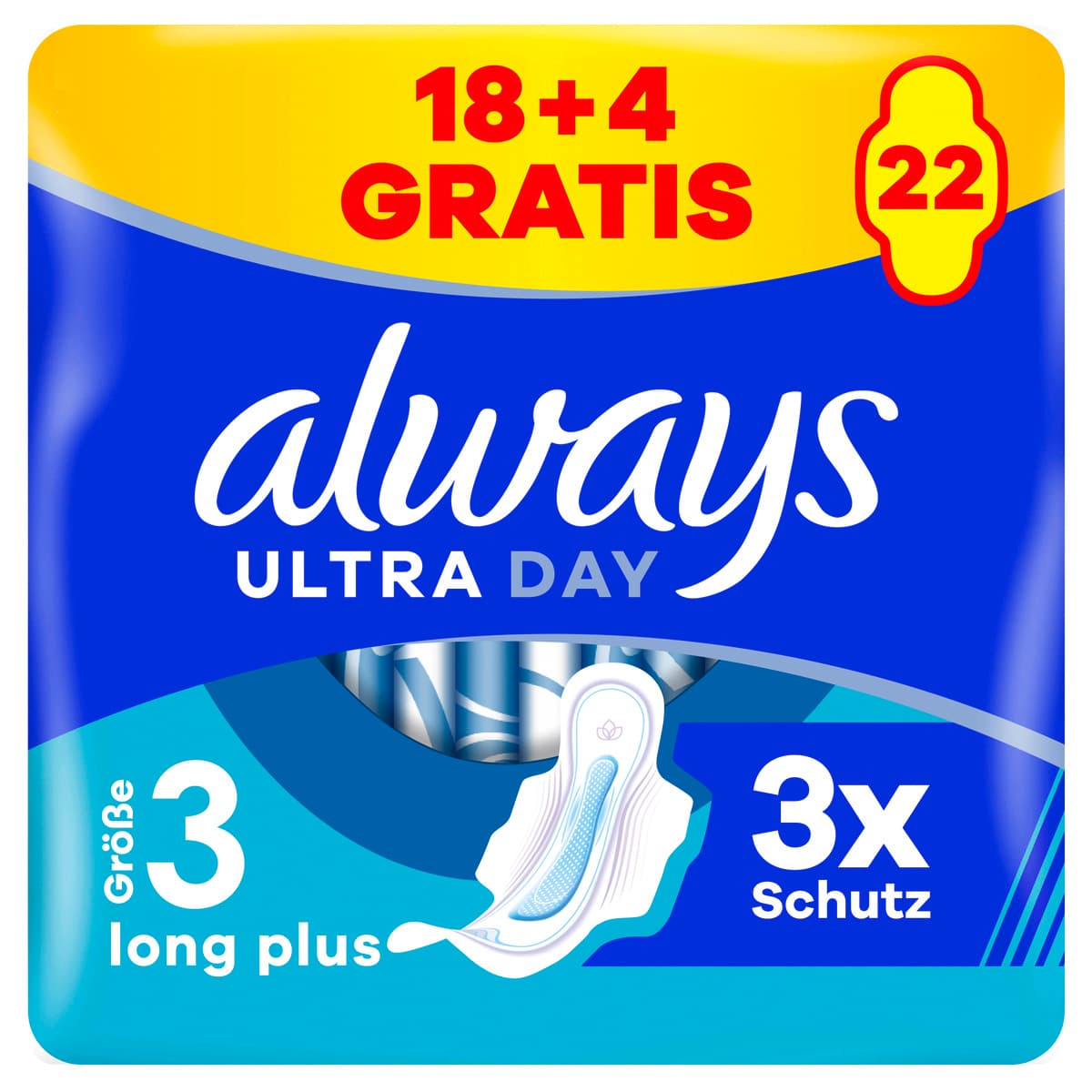 Always ultra Damenbinden Long Plus mit Flügeln BigPack