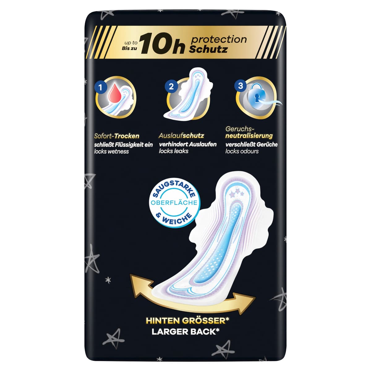 Produktbild Always ultra Damenbinden Secure Night mit Flügeln BigPack  2 von 3